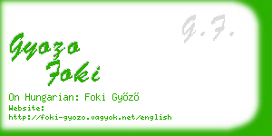 gyozo foki business card